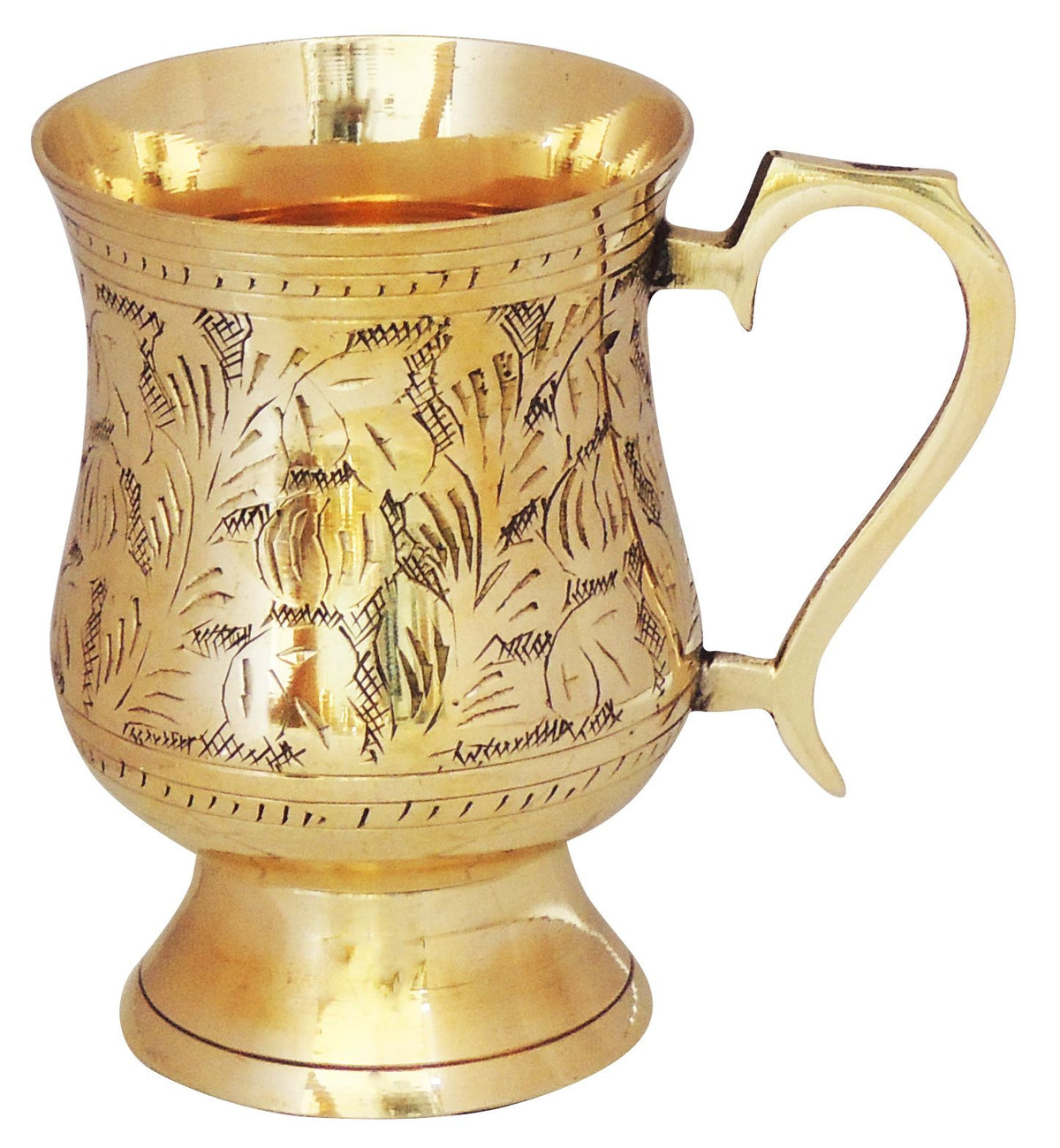 Brass Beer Mug Glass 0.32Kg - PUSHMYCART