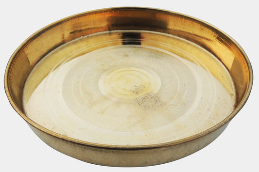 Brass Thali 0.3Kg - PUSHMYCART