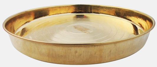 Brass Thali 0.54Kg - PUSHMYCART