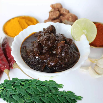 Prakruthi Munagaaku (Moringa) Prawns Pickle