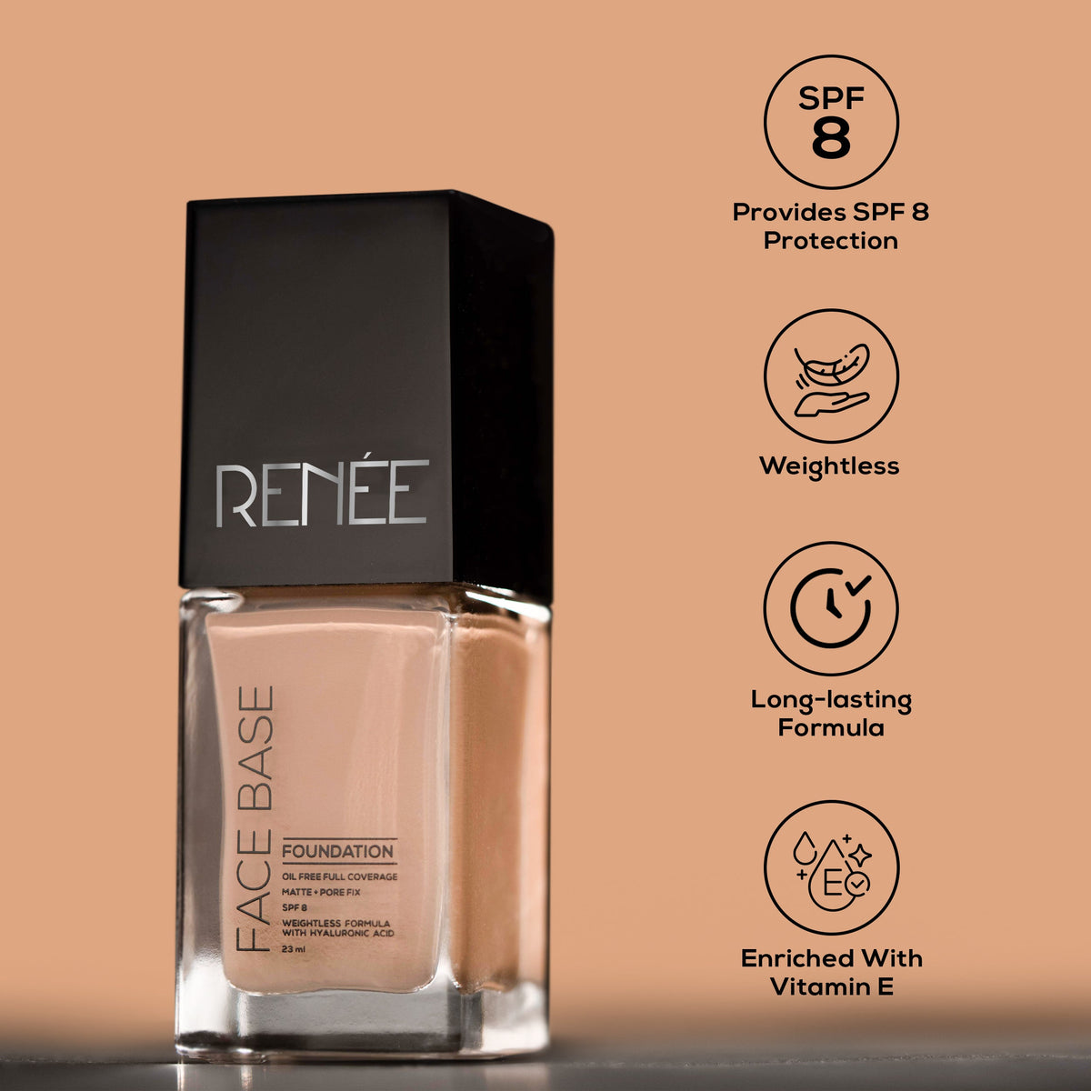 Renee Face Base Liquid Foundation 23ML - PUSHMYCART