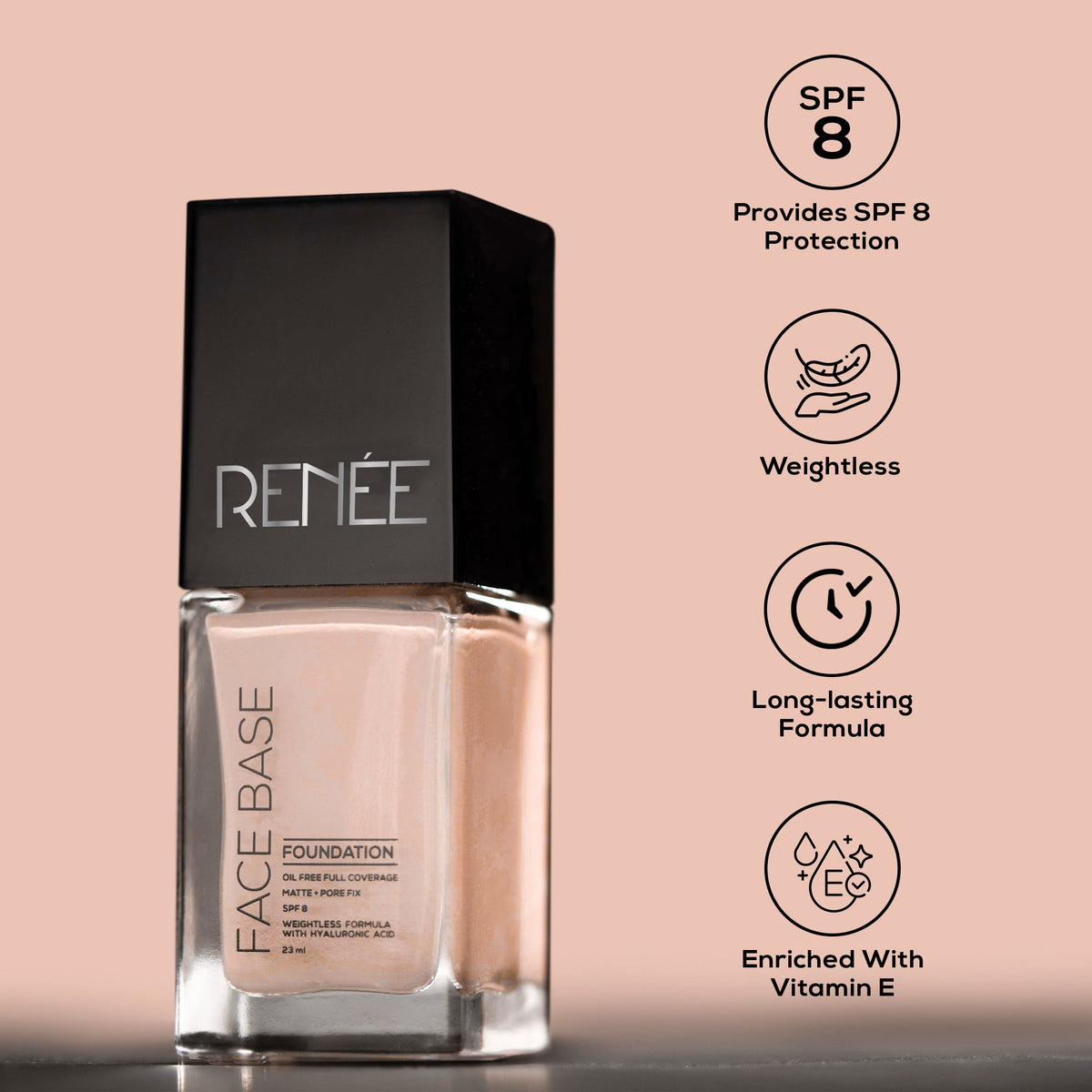 Renee Face Base Liquid Foundation 23ML - PUSHMYCART