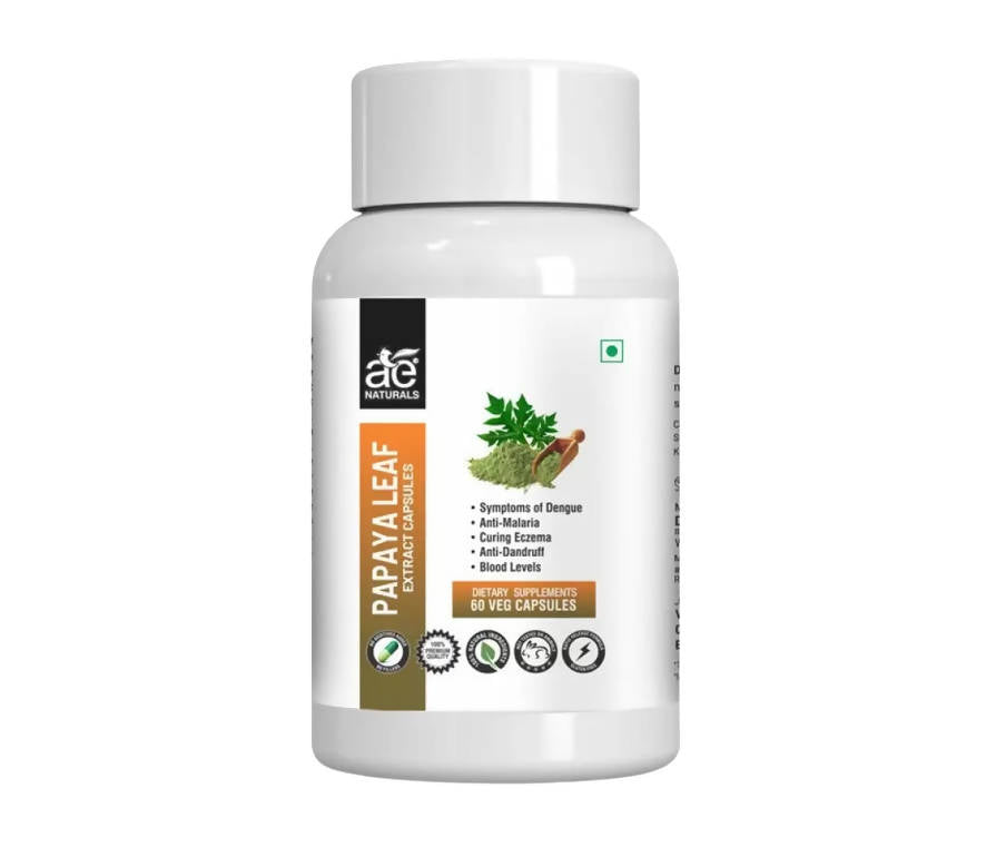 Ae Naturals Papaya Leaf Extract Capsules 60 Caps