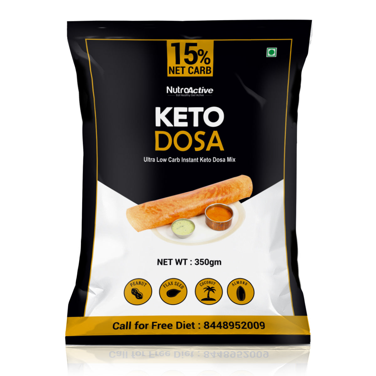 NutroActive Keto Instant Dosa Mix 350g