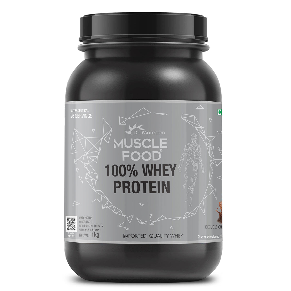 Dr. Morepen Muscle Food 100% Whey Protein Powder 1KG
