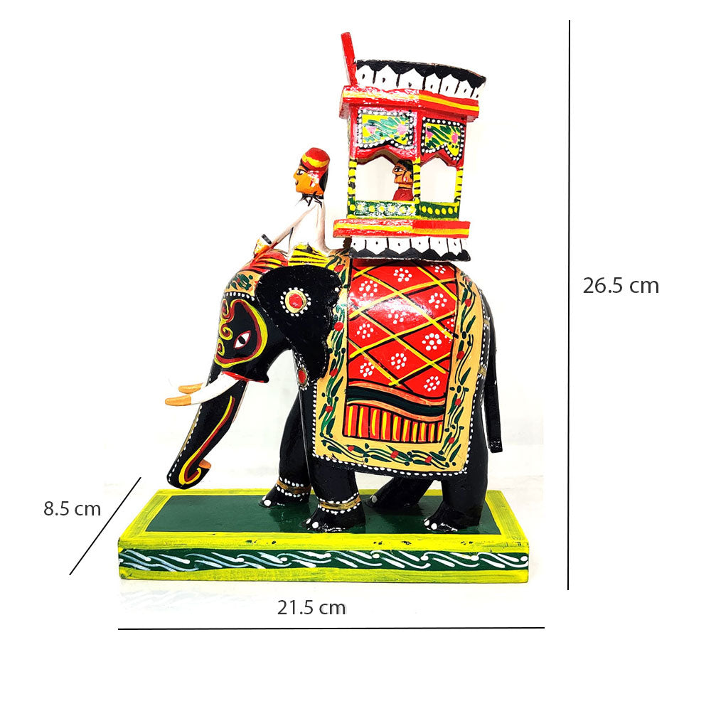 Elephant Ambari (8 Inch Size) - Kondapalli Handicrafts - PUSHMYCART