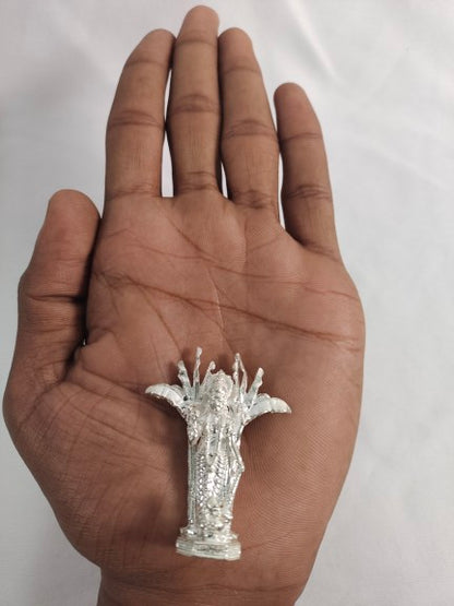 Pure Silver Satyanarayana Swami Solid 23.6 Grams - PUSHMYCART