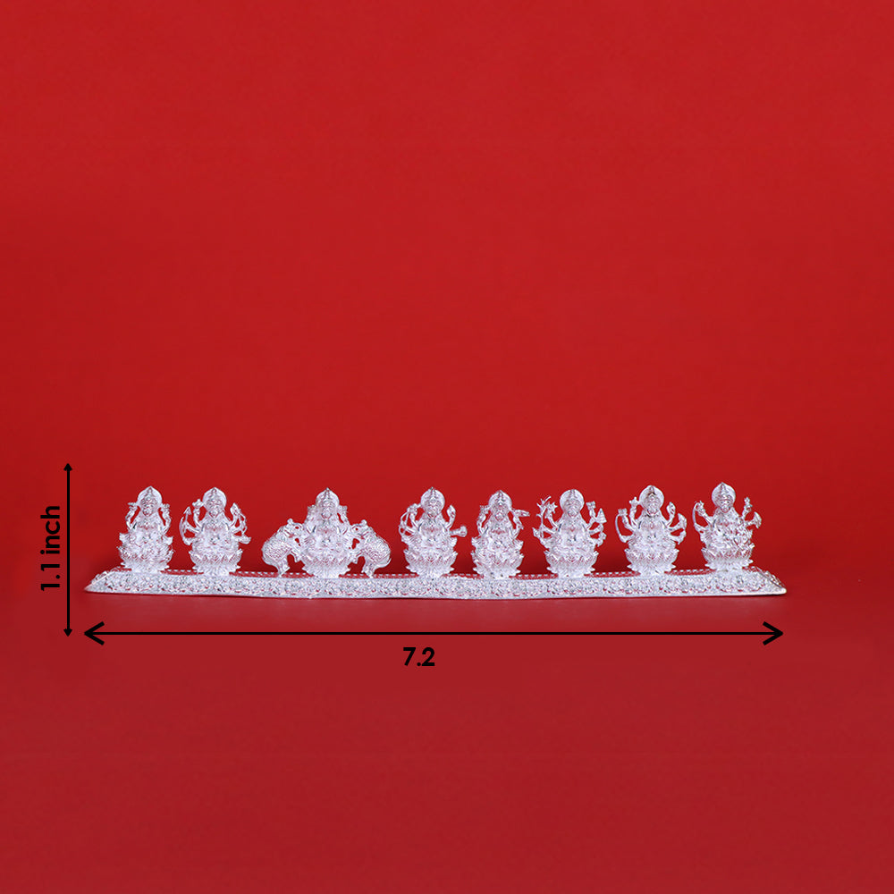 Pure Silver Ashtalakshmi Set 86.4Grams - PUSHMYCART