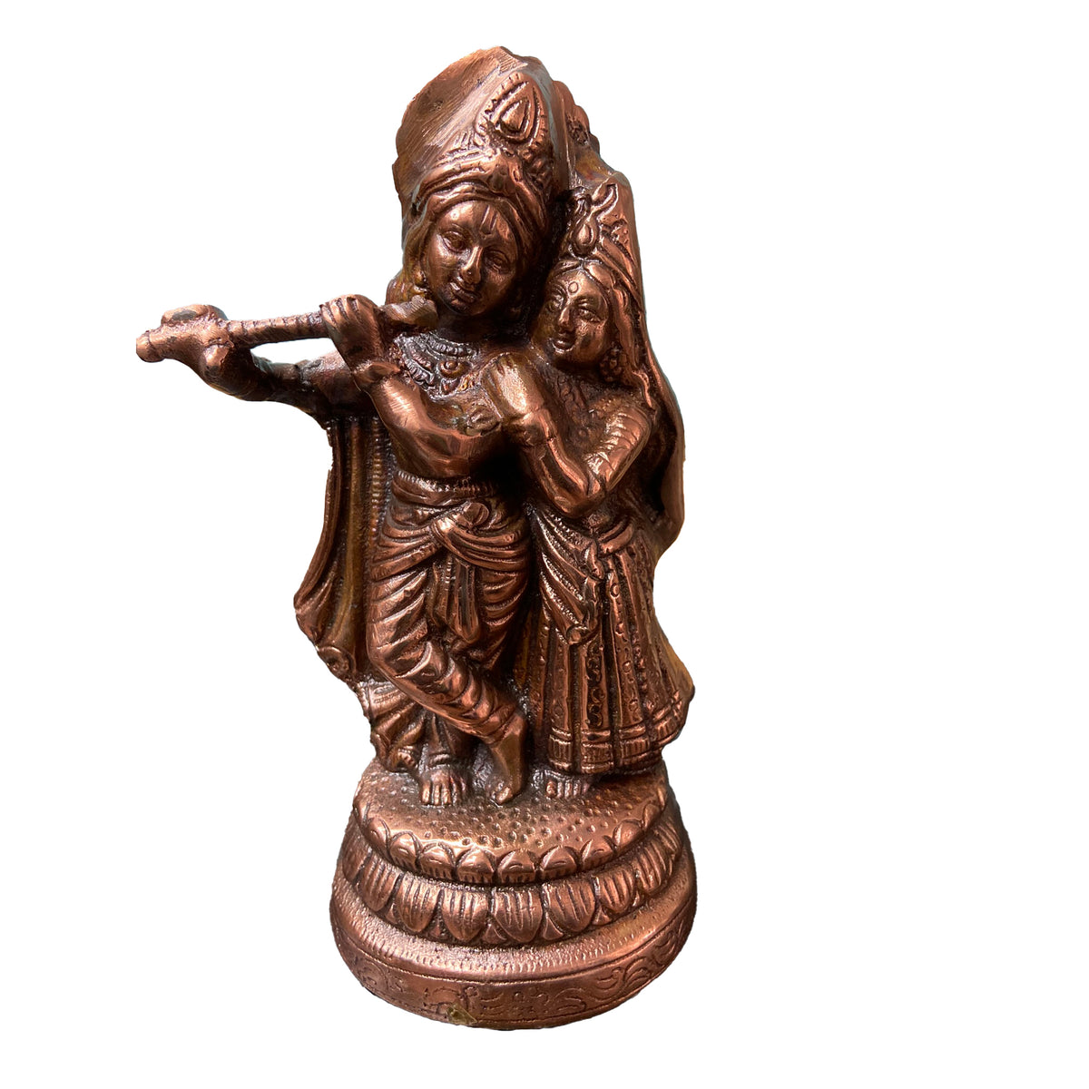 Radha Krishna Bronze Idol - PUSHMYCART