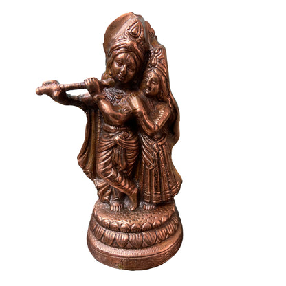 Radha Krishna Bronze Idol - PUSHMYCART