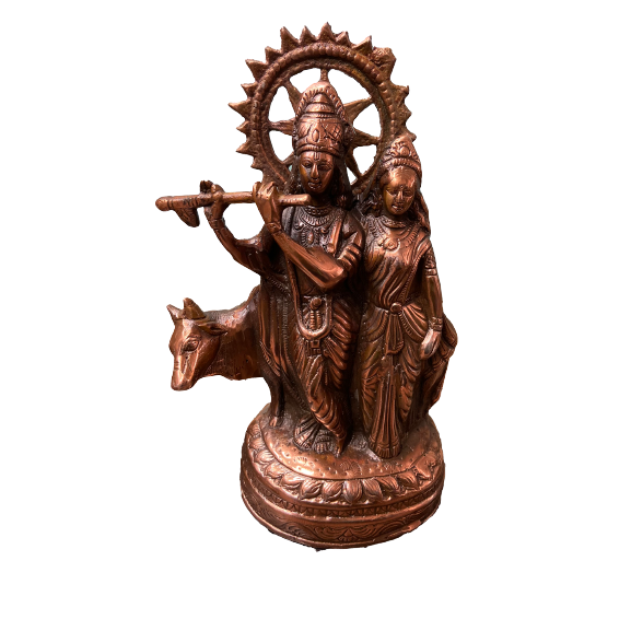 Radha Krishna Bronze Idol - PUSHMYCART
