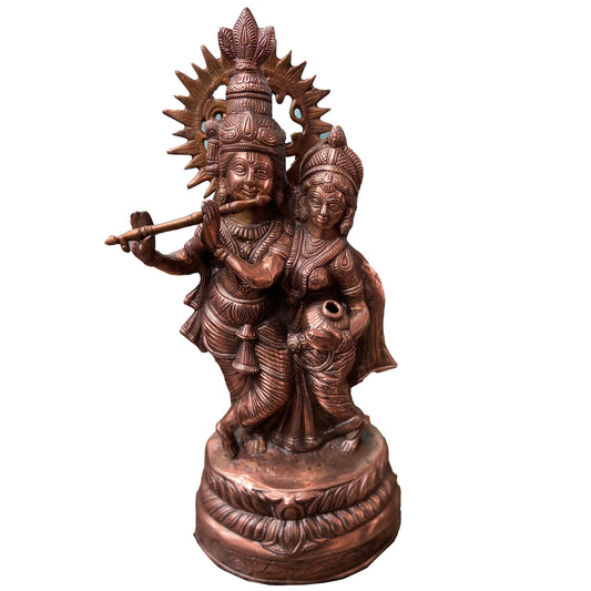 Bronze Radha Krishna - PUSHMYCART