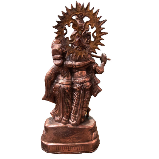 Bronze Radha Krishna - PUSHMYCART