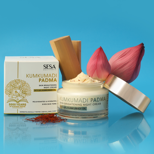 Sesa Kumkumadi Night Cream with Padma for Skin Brightening