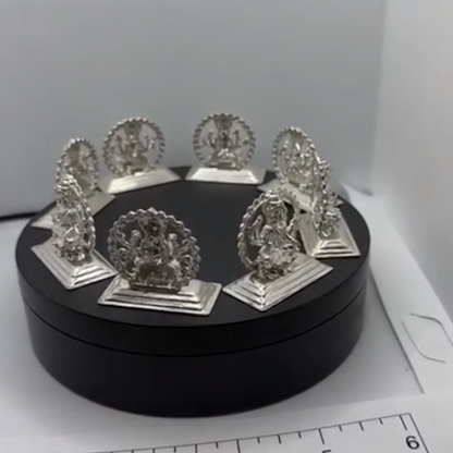 Pure Silver Ashtalakshmi Set 115Grams - PUSHMYCART