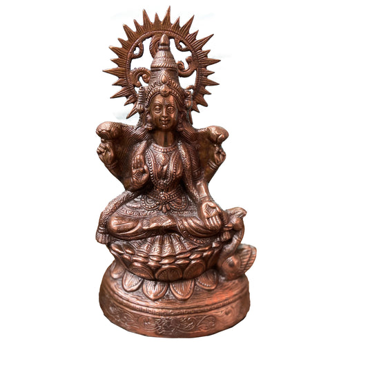 Bronze Lakshmi Devi Idol - PUSHMYCART