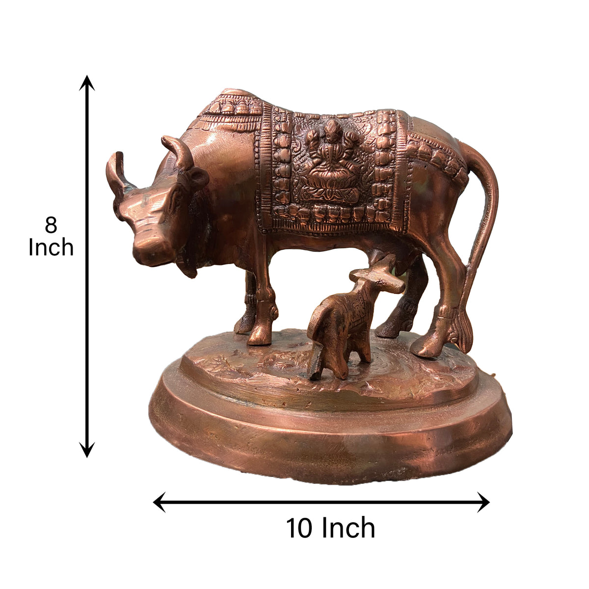 Cow and calf Bronze Idol - PUSHMYCART