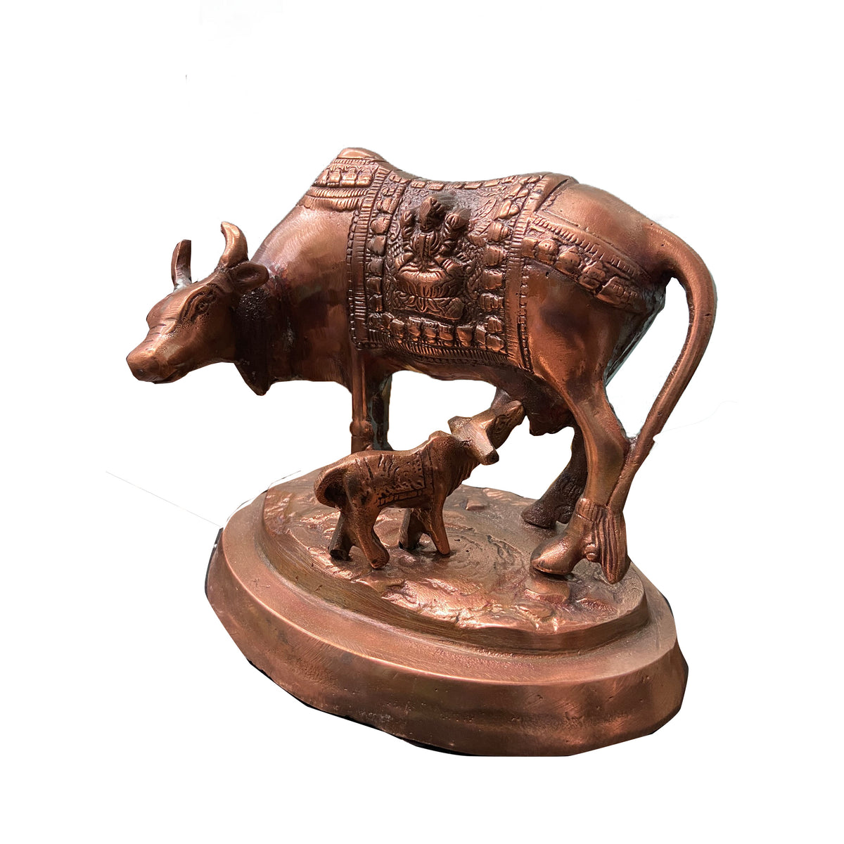 Cow and calf Bronze Idol - PUSHMYCART