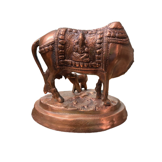 Cow and calf Bronze Idol - PUSHMYCART