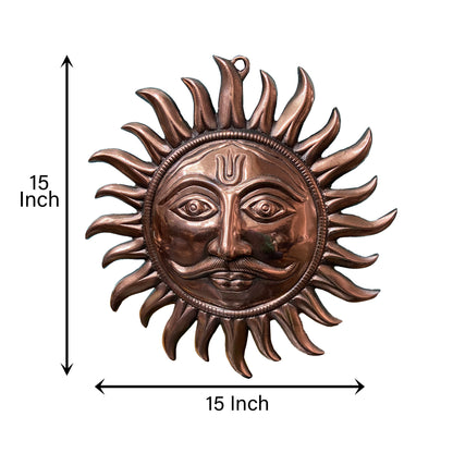 Bronze Vaasthu Surya decorative Wall Hanging - PUSHMYCART