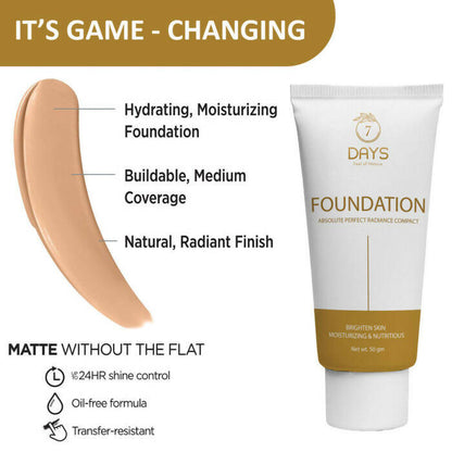 7 Days Foundation Cream for Oily Skin 