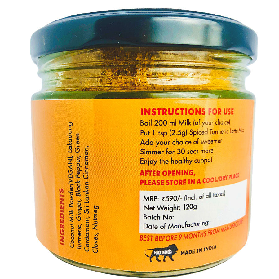 Rooted Peepul Spiced Turmeric Latte Mix - PUSHMYCART