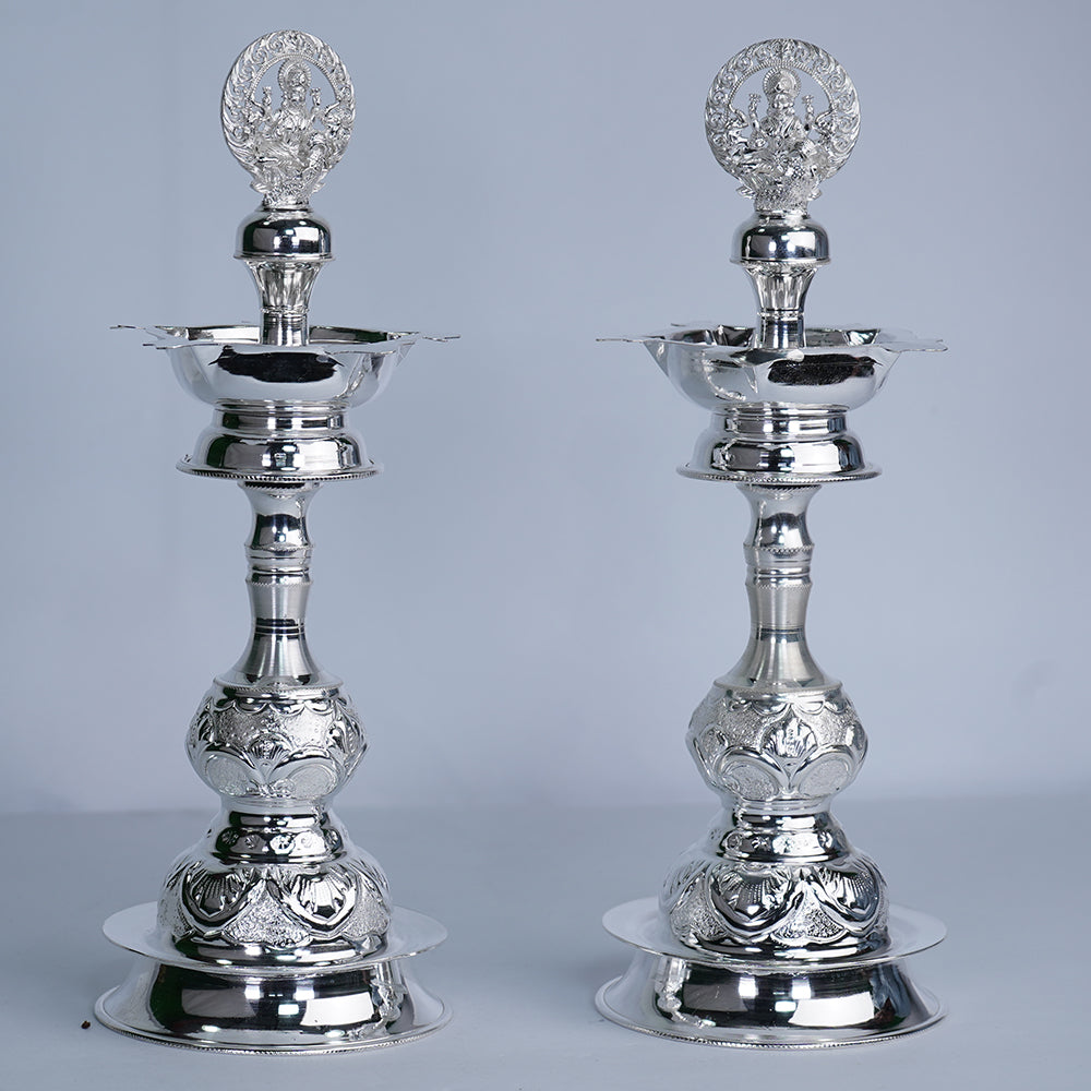 Grt silver deepam hot sale designs with price