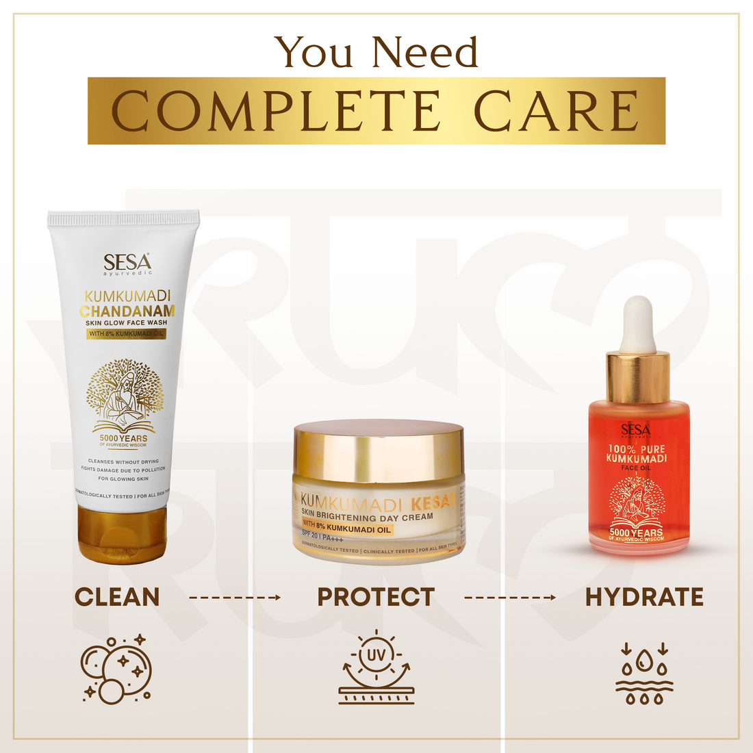 Sesa Kumkumadi Face Wash with Chandanam for Skin Glow