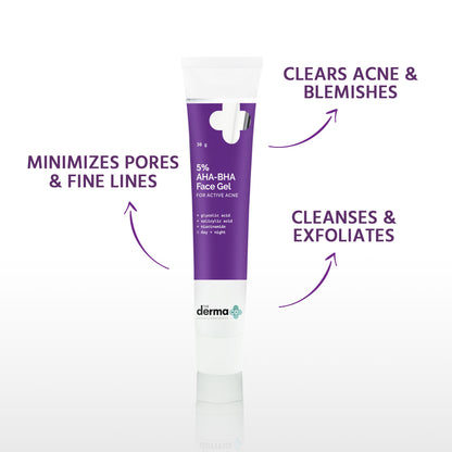 The Derma co A5% AHA BHA Face Gel - PUSHMYCART