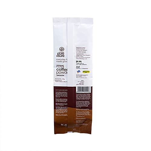 Pure & Sure Organic Filter Coffee Powder - Smooth