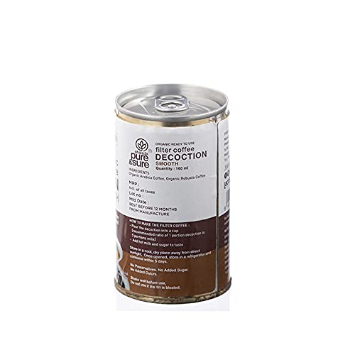 Pure & Sure Organic Filter Coffee Decoction - Smooth