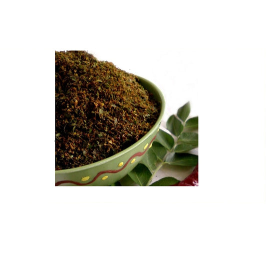 Kakarla Swagruha Foods Karivepaku Podi Curry Leaf Powder 500gms - PUSHMYCART