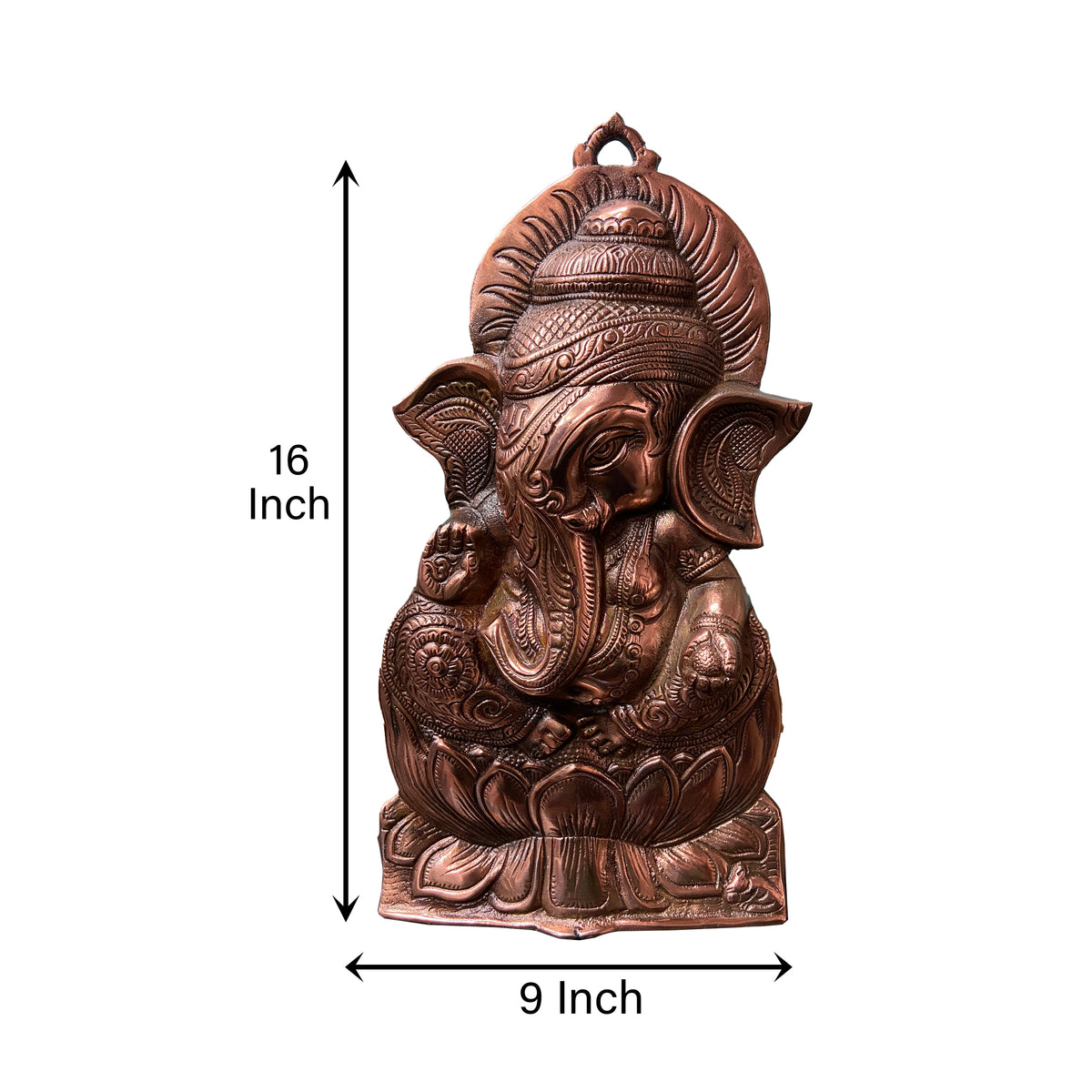 Bronze Ganesha Wall Hanging