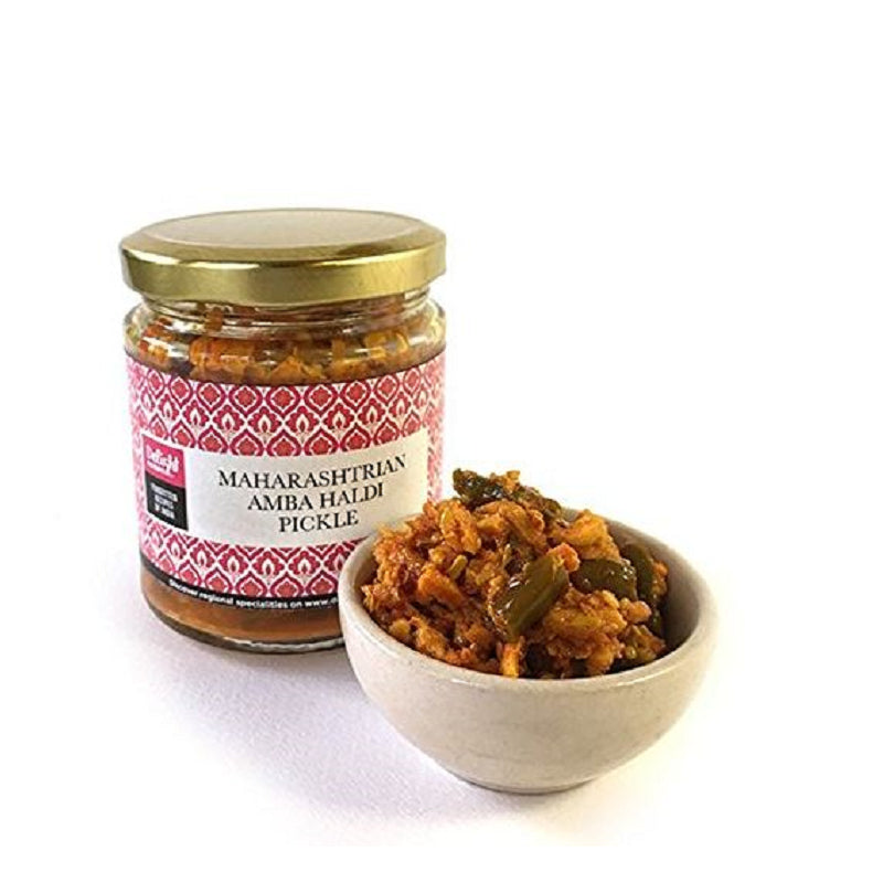 Delight Foods Maharashtrian Amba Haldi Pickle (200 gm)