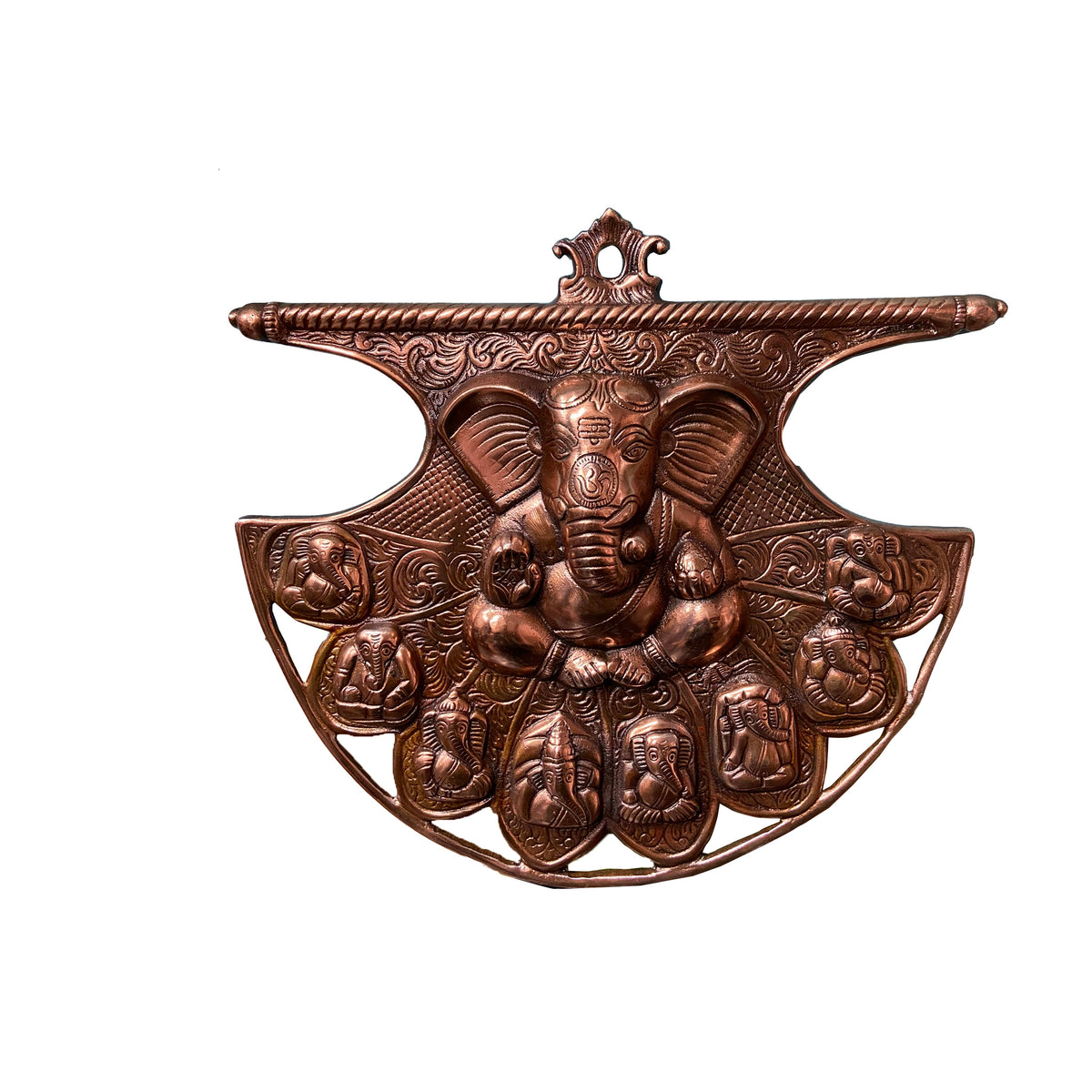 Bronze Ganesh Ji Wall Mounting - PUSHMYCART