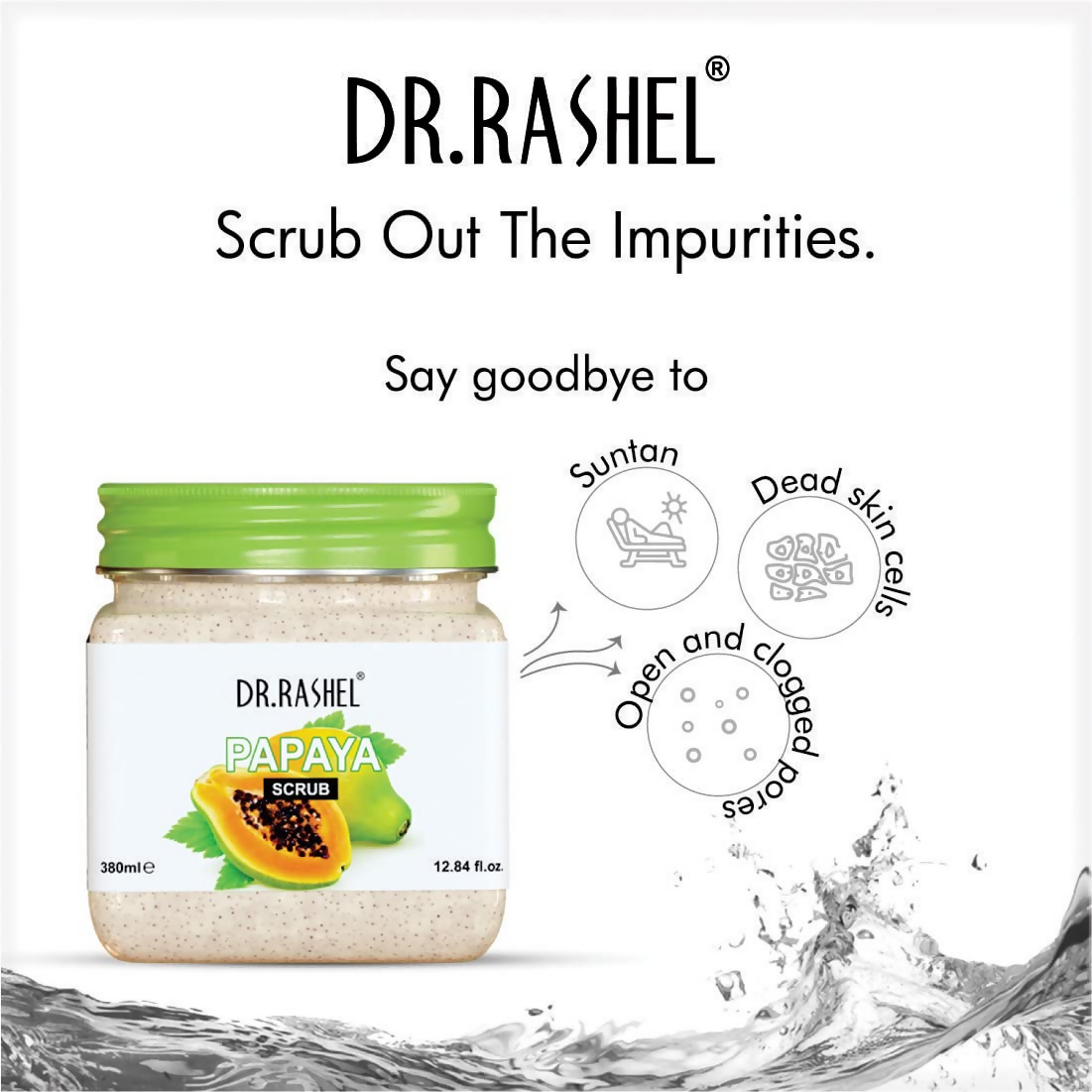 Dr.Rashel Papaya Scrub For Face And Body - PUSHMYCART