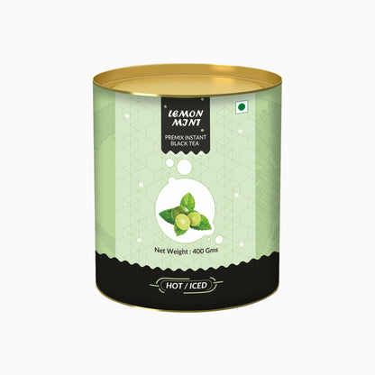 Lemon &mint Flavoured Instant Black Tea - PUSHMYCART
