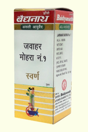 Baidyanath Jwaharmohra Ras No1 10Tablet