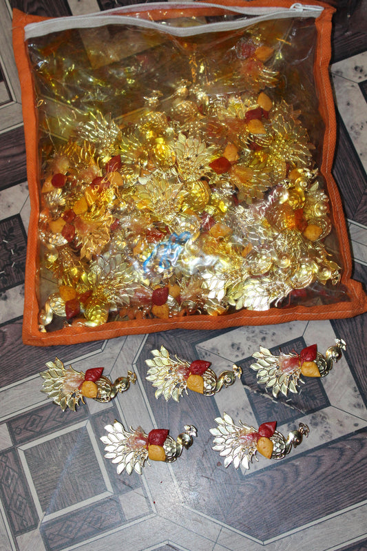 Peacock Haldi Kumkum Set Pack Of 100 - 1500gms - PUSHMYCART