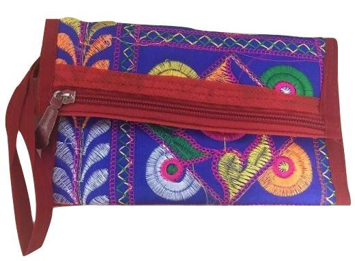 Handmade Traditional Embroidery Clutch Pouch - 100gms - PUSHMYCART