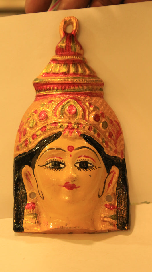 Ammavaru Face Aluminium With Color Painting - 300gms - PUSHMYCART