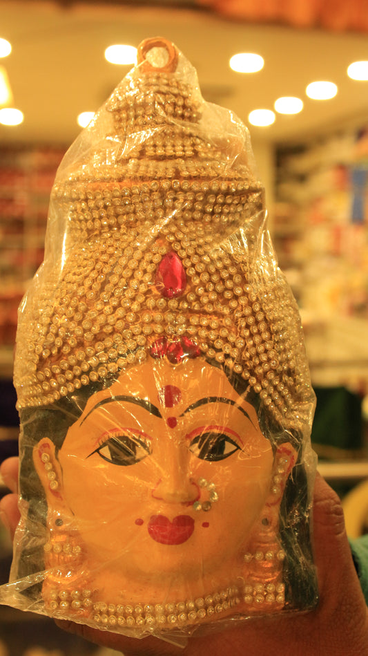 Ammavaru Face With Stone Decoration - 450gms - PUSHMYCART