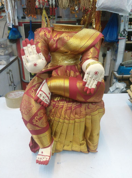 Goddess  Red Color With Out Face Small - 3000gms - PUSHMYCART