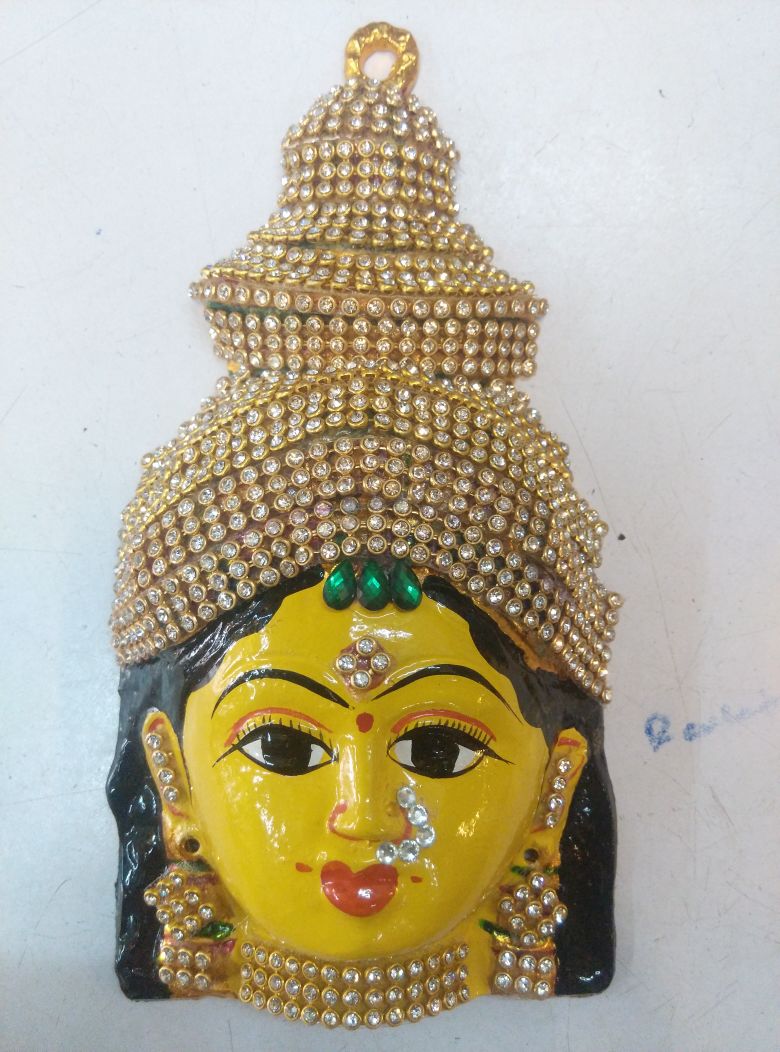 Ammavaru Face Stones Green - 500gms - PUSHMYCART