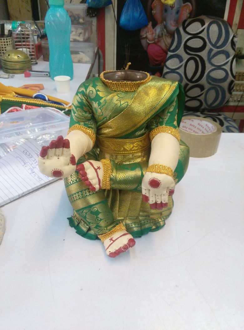 Green Designer Ammavaru Big Without Face - 3500gms - PUSHMYCART