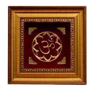 Gold Foil Om Frame - PUSHMYCART