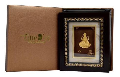 Laxmi Gold Foil Small Frame - PUSHMYCART