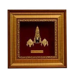 Balaji Gold Foil Red With Gold Color Frame - PUSHMYCART
