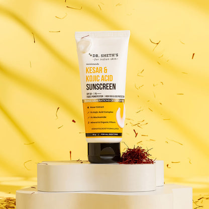 Dr. Sheth's Kesar and Kojic Acid Sunscreen 50g