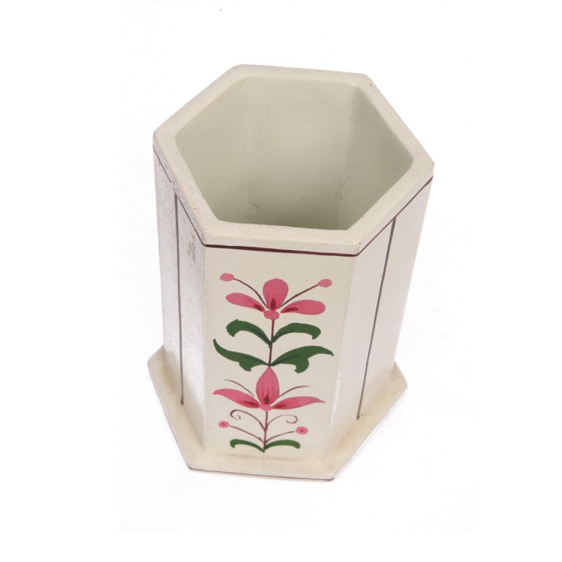 Hexagonal Nirmal Painting Pen Holder - PUSHMYCART
